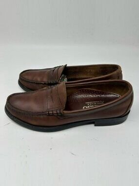Sebago Classic Penny Loafers, Brown, Leather Handsewn Men's Size 8.5N